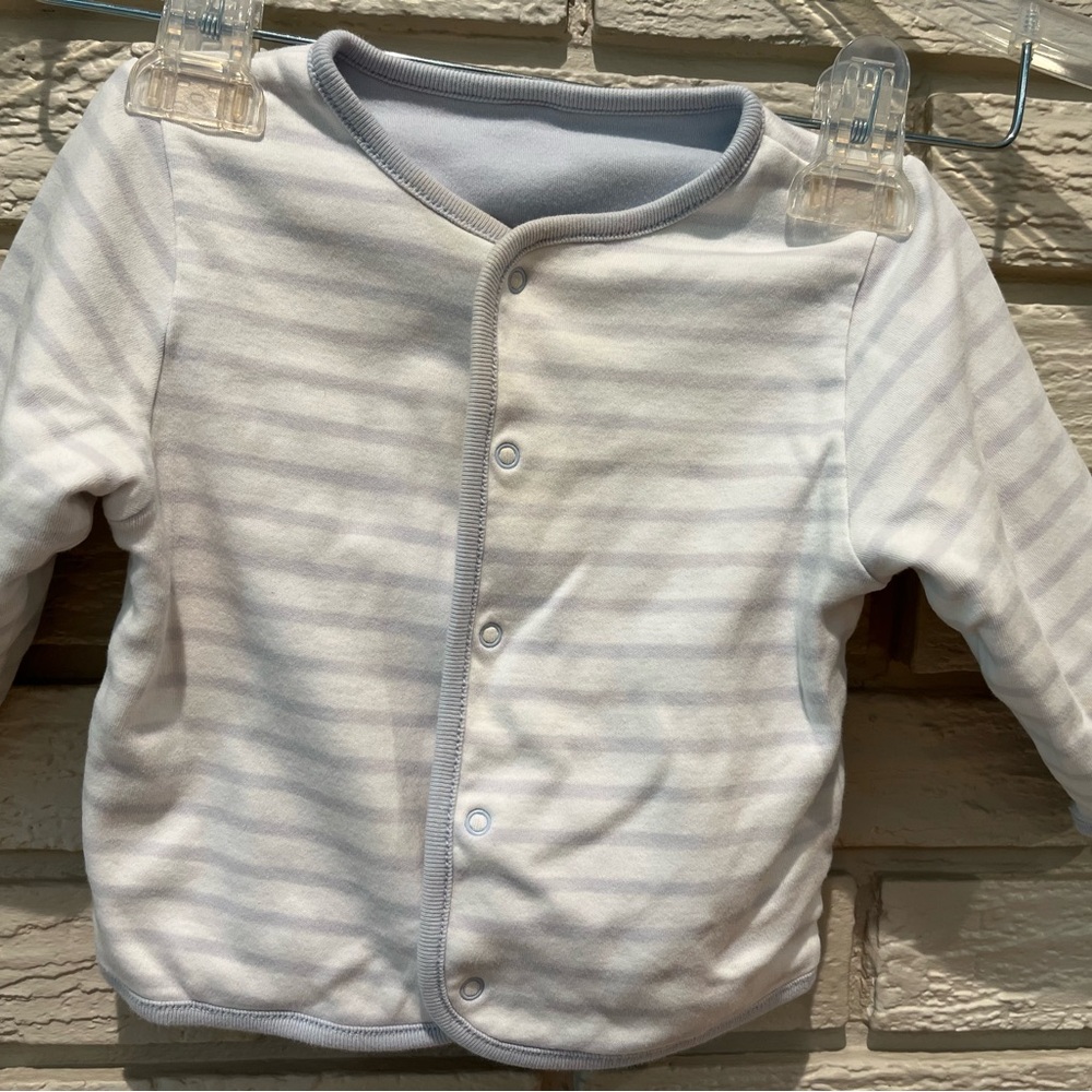 GAP Baby Outfit with Reversible Pants - Light Blue